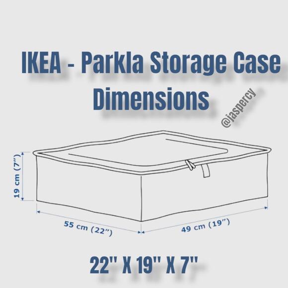 IKEA PÄRKLA - Set of Four (4) IKEA Roomy Sturdy Storage Reusable Case Tote Eco - Picture 9 of 14